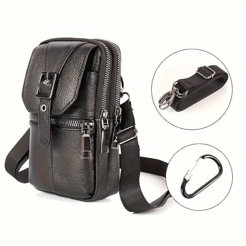 Men’s Genuine Leather Waist Bag Wallet DailySale