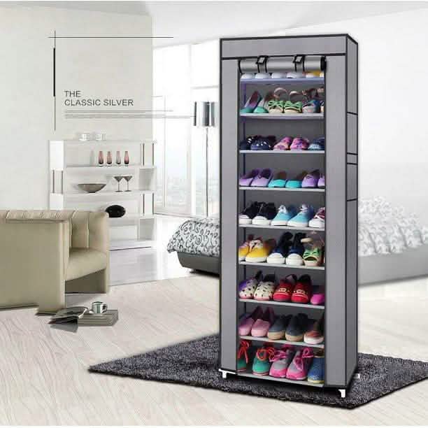 10-Layer 9 Grid Shoe Rack Shelf Storage Closet Organizer DailySale