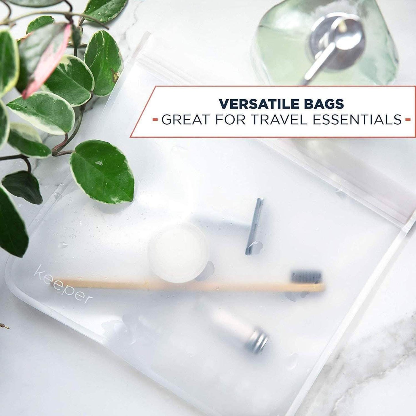10-Pack: 32 oz Keeper Reusable Ziplock Bags DailySale