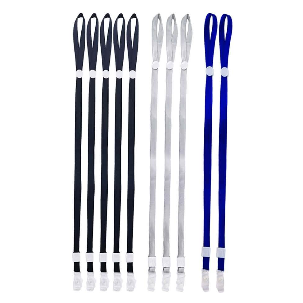 10-Pack: Adjustable Face Mask Loop Extender Id Name Badges CDC Card Holder Lanyards DailySale