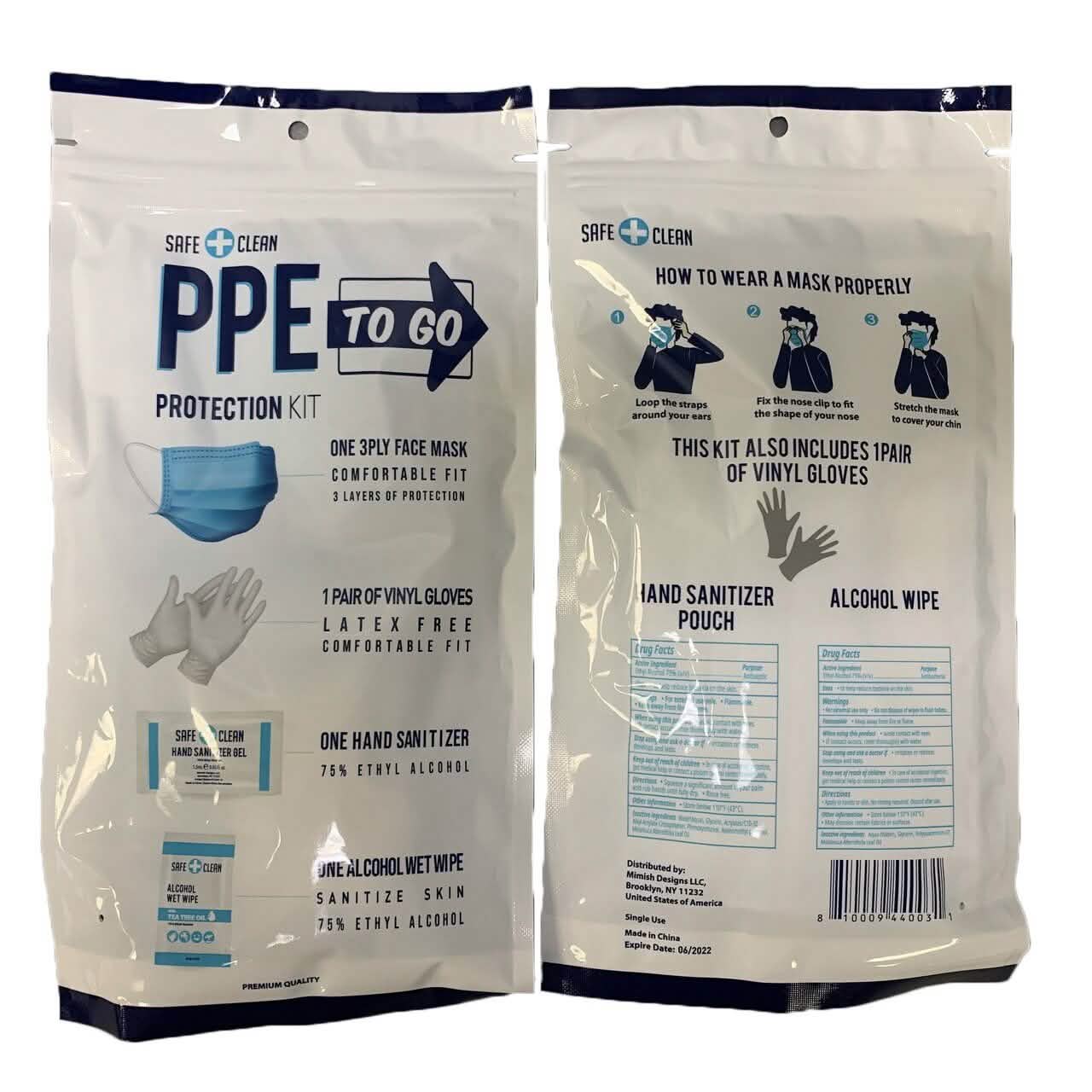 10-Pack: All-In-One Personal Protection Kit To Go DailySale