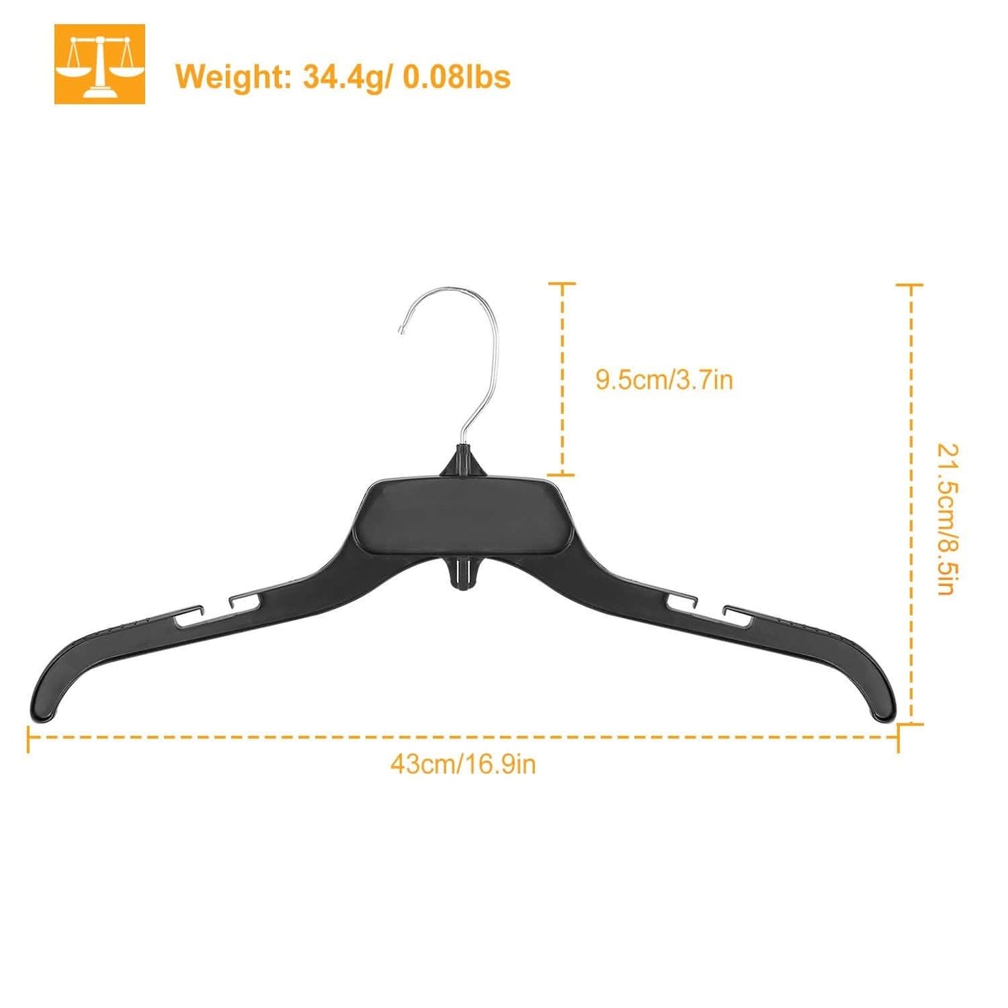10-Pack: Clothes Hanger Non-Slip Notched Space-Saving DailySale