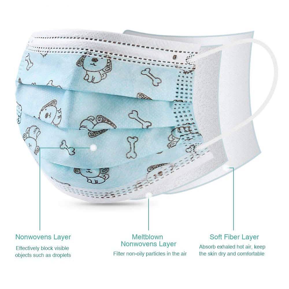 10-Pack: Kids Disposable Face Mask DailySale