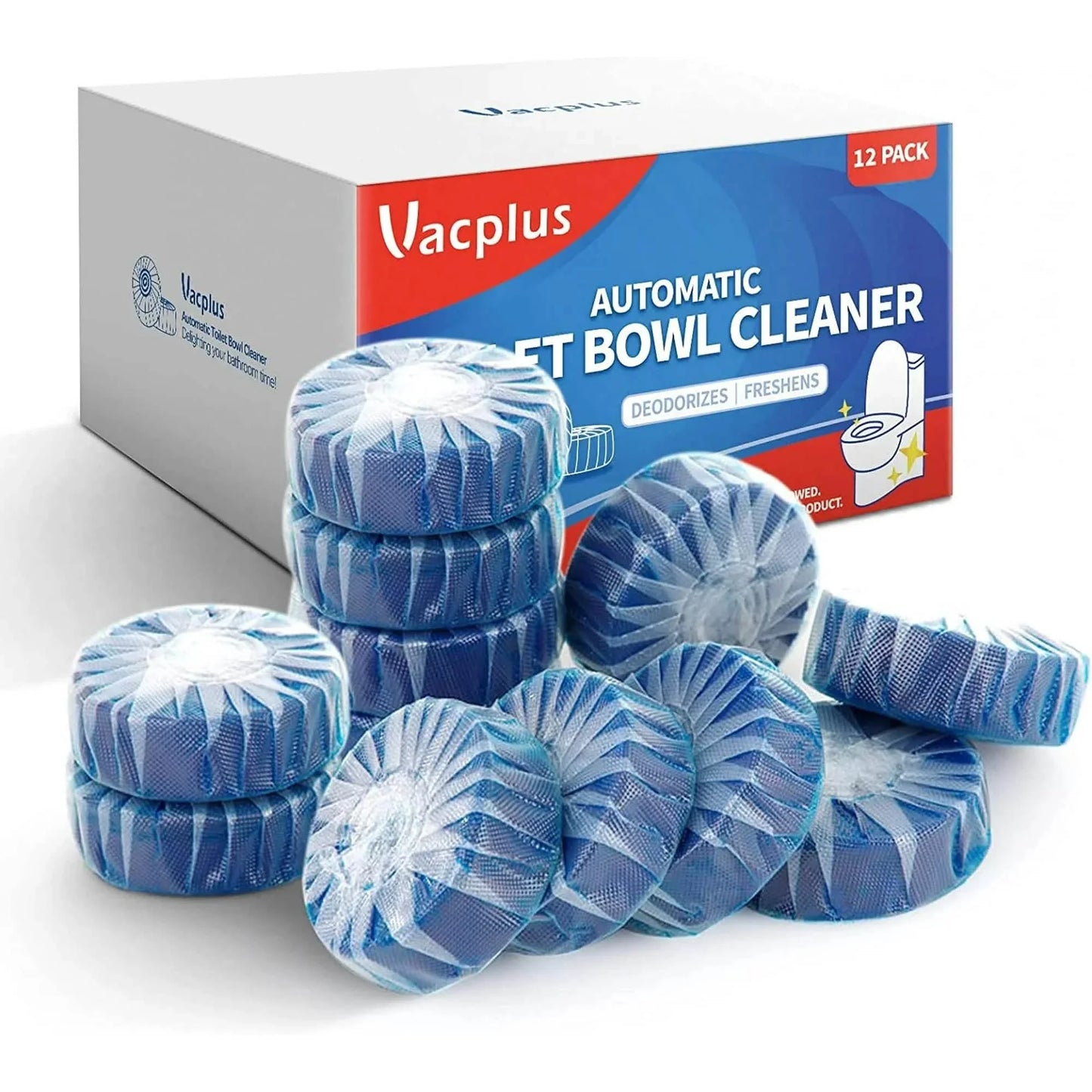 10-Pack: Vacplus Automatic Toilet Bowl Cleaner Tablets, Bathroom Toilet Tank Cleaner DailySale