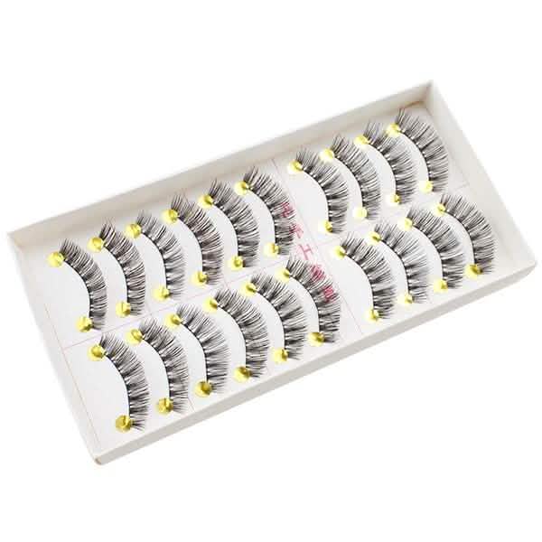 10-Pairs: Makeup Handmade Natural Fashion Long False Eyelashes DailySale