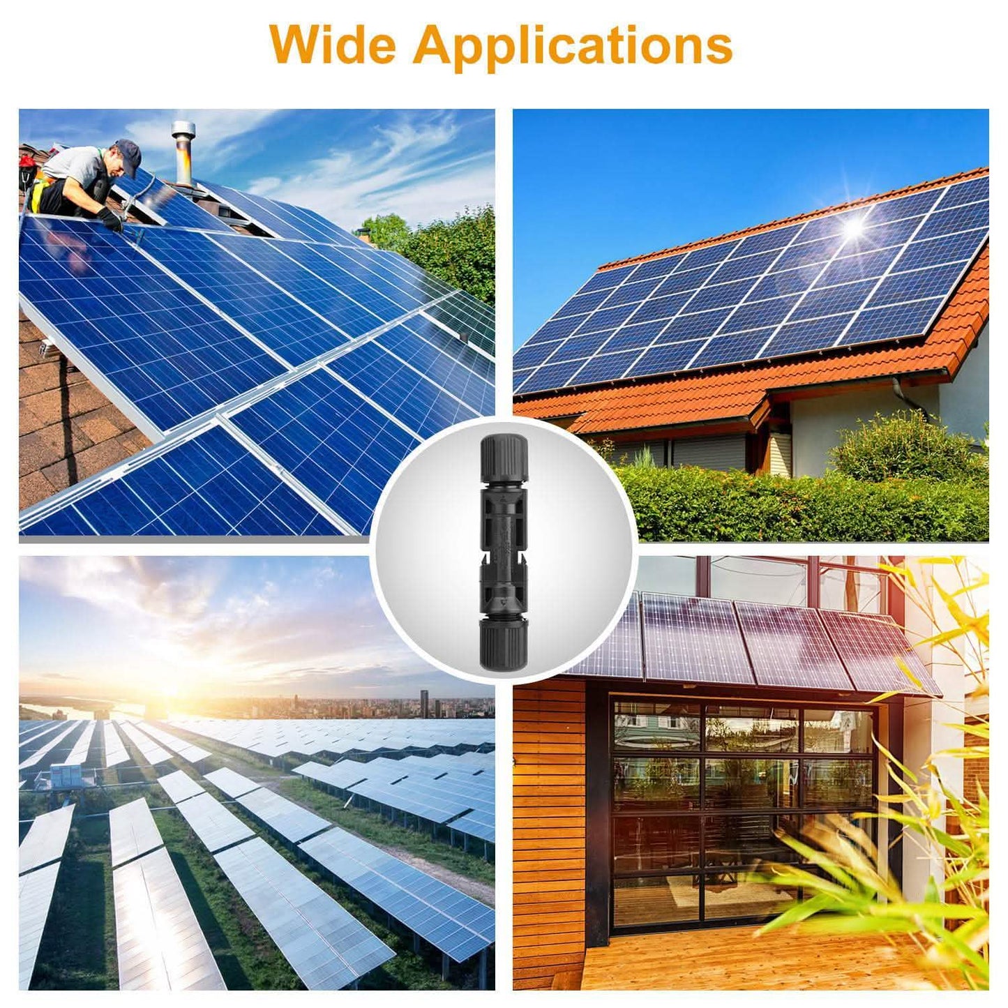 10-Pairs: Solar Panel Connectors DailySale