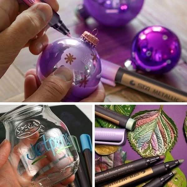 10-Piece: Metallic Paint Marker Pen Permanent DailySale