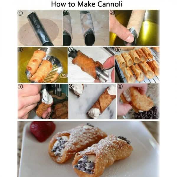 10-Piece: Non-Stick Buttercream Corner Danish Pastry Molds DailySale