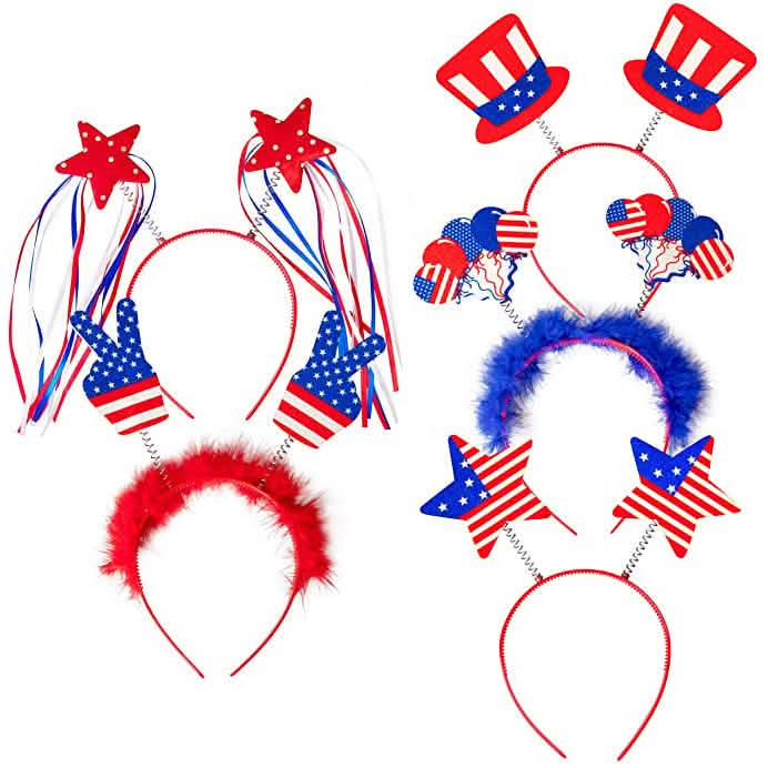 10-Piece: Patriotic Head Boppers Headband DailySale