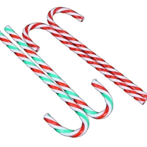 10-Piece: Plastic Candy Cane Ornaments DailySale