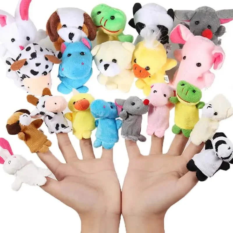 10-Piece Set: Cute Finger Puppets Baby Mini Plush Toys DailySale