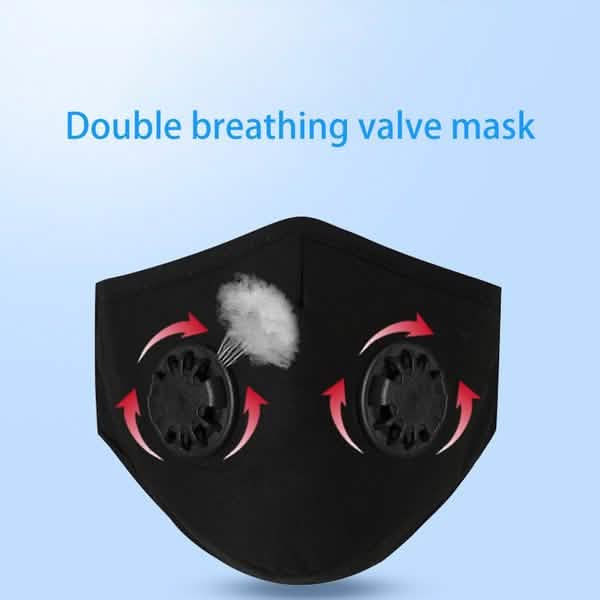 10-Pieces: Double Breathing Valve PM 2.5 Mask Respirator DailySale