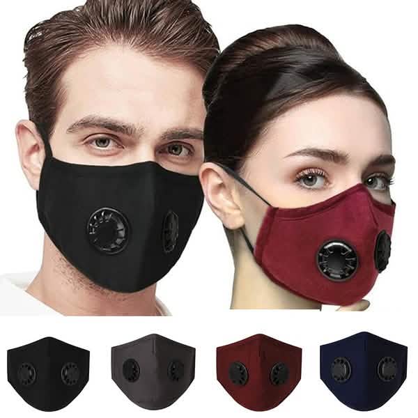 10-Pieces: Double Breathing Valve PM 2.5 Mask Respirator DailySale