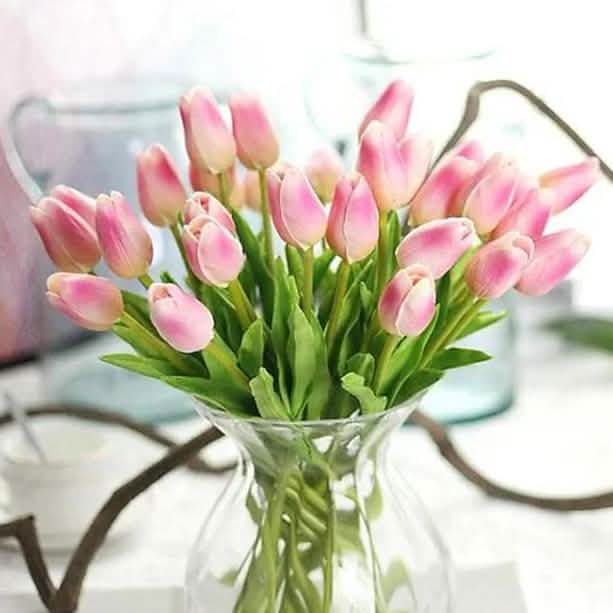 10-Pieces: PU Modern Style Bouquet Tabletop Flower Bouquet DailySale