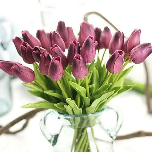 10-Pieces: PU Modern Style Bouquet Tabletop Flower Bouquet DailySale