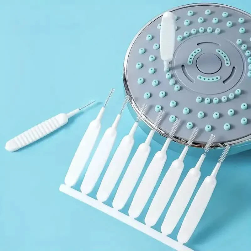10-Pieces Set: Easy-Clean Shower Nozzle Brushes - Hassle-Free Showerhead Crevices Cleaner DailySale
