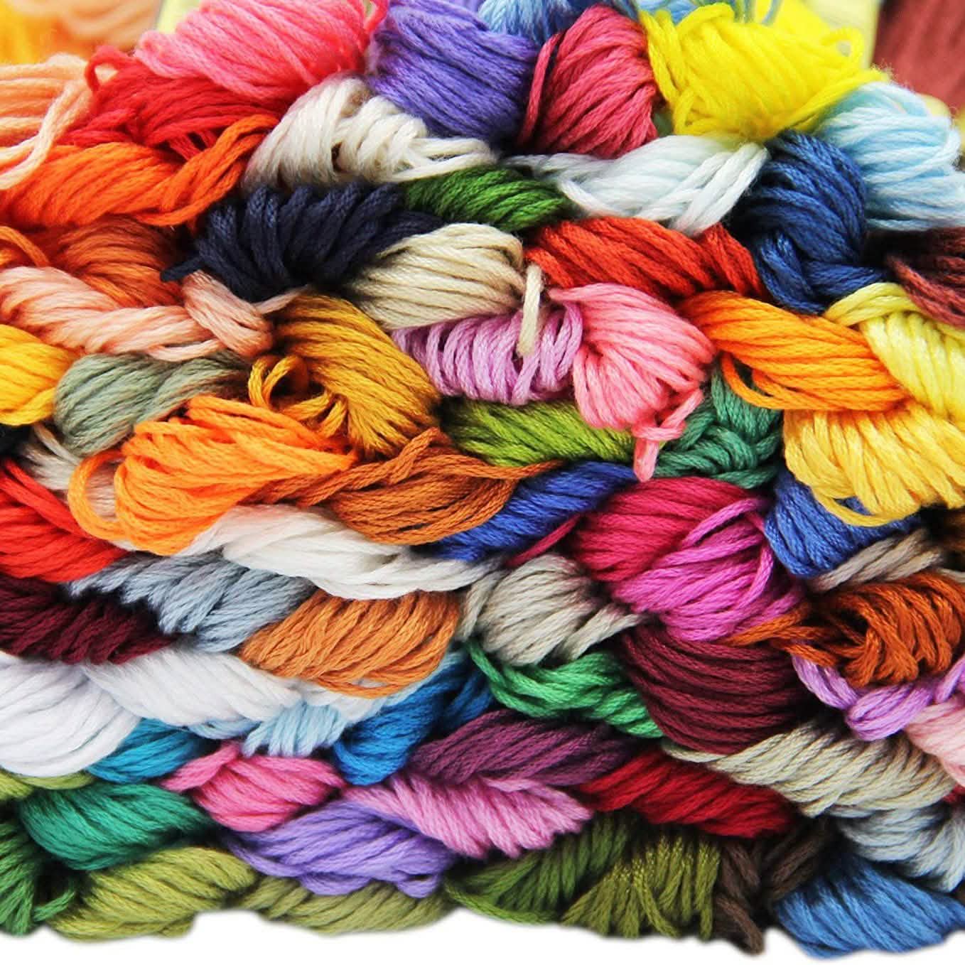 100-Pack: ATDAWN Rainbow Color Embroidery, Cross Stitch Threads DailySale