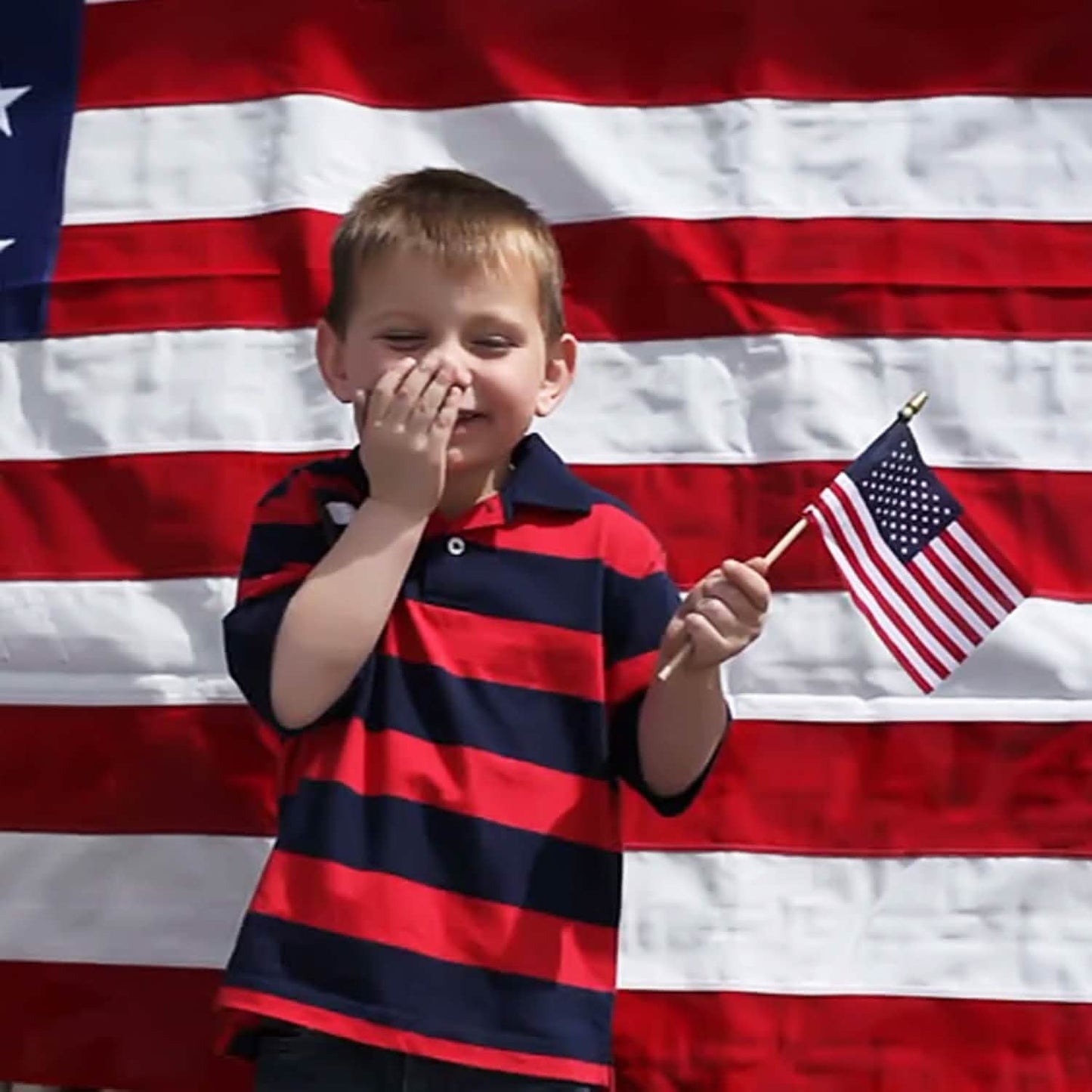 100-Pack: USA 4x6 in Wooden Stick Flag DailySale