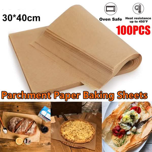100-Piece: Parchment Baking Paper Disposable Mats DailySale