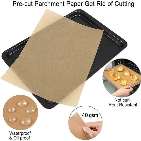 100-Piece: Parchment Baking Paper Disposable Mats DailySale