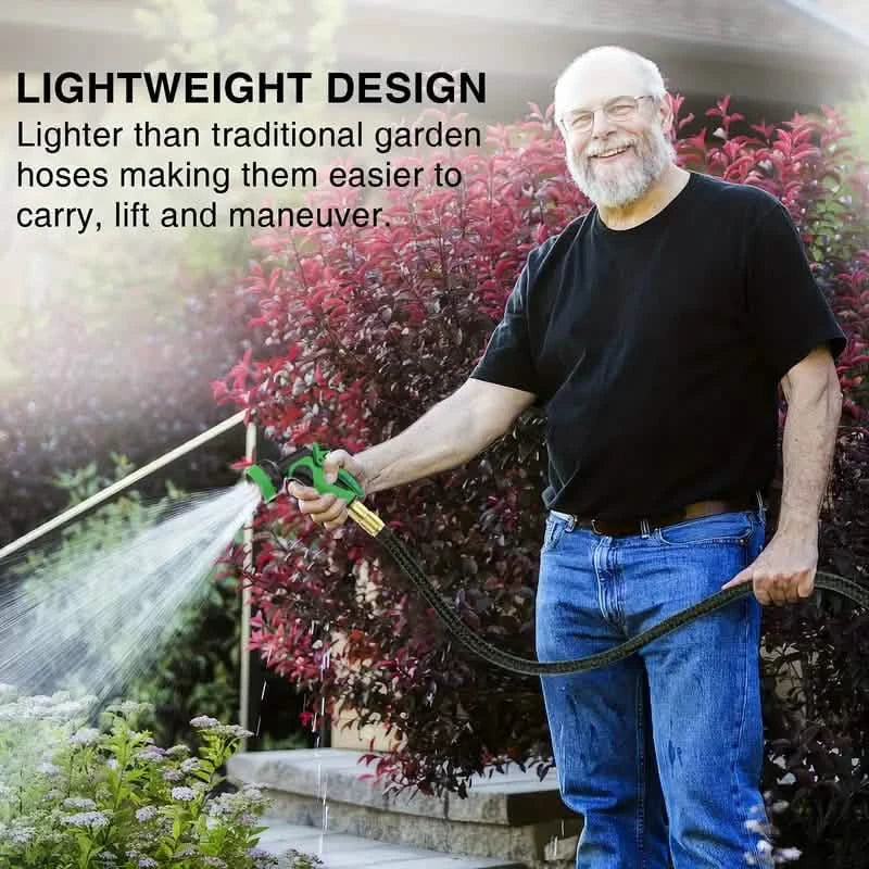Heavy-Duty Expandable Garden Hose - Leakproof Design with Spray Nozzle DailySale