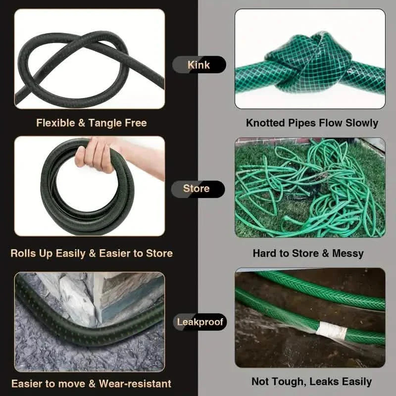 Heavy-Duty Expandable Garden Hose - Leakproof Design with Spray Nozzle DailySale