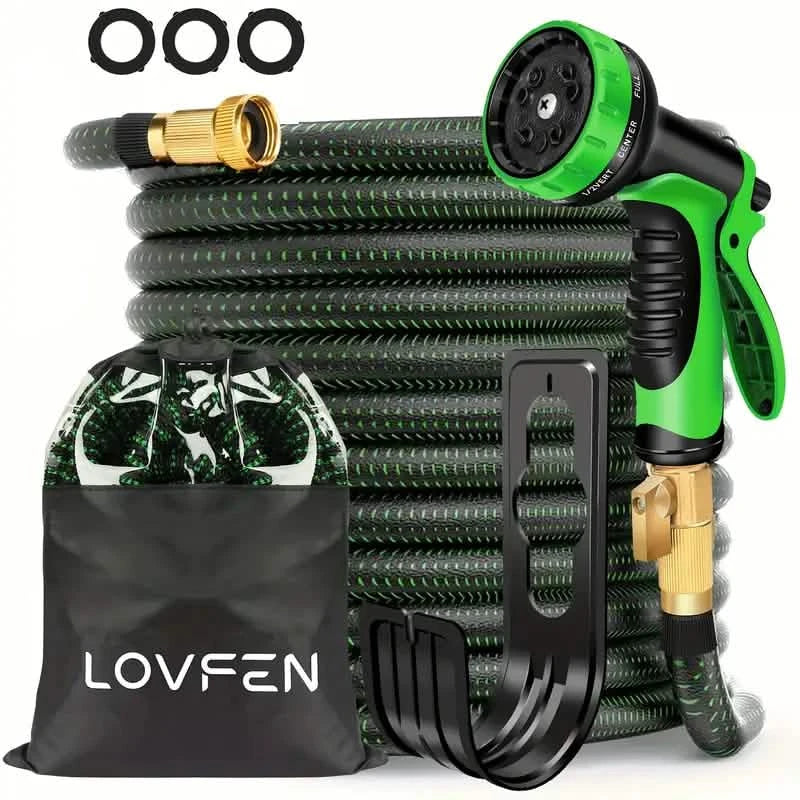 Heavy-Duty Expandable Garden Hose - Leakproof Design with Spray Nozzle DailySale