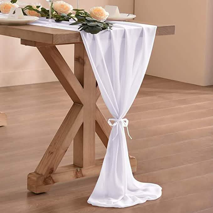 10Ft. Chiffon Table Runner DailySale