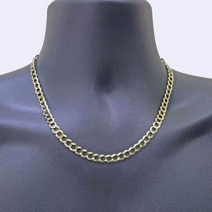 10K Yellow Gold Miami Cuban Curb Link Chain 6mm Necklace DailySale