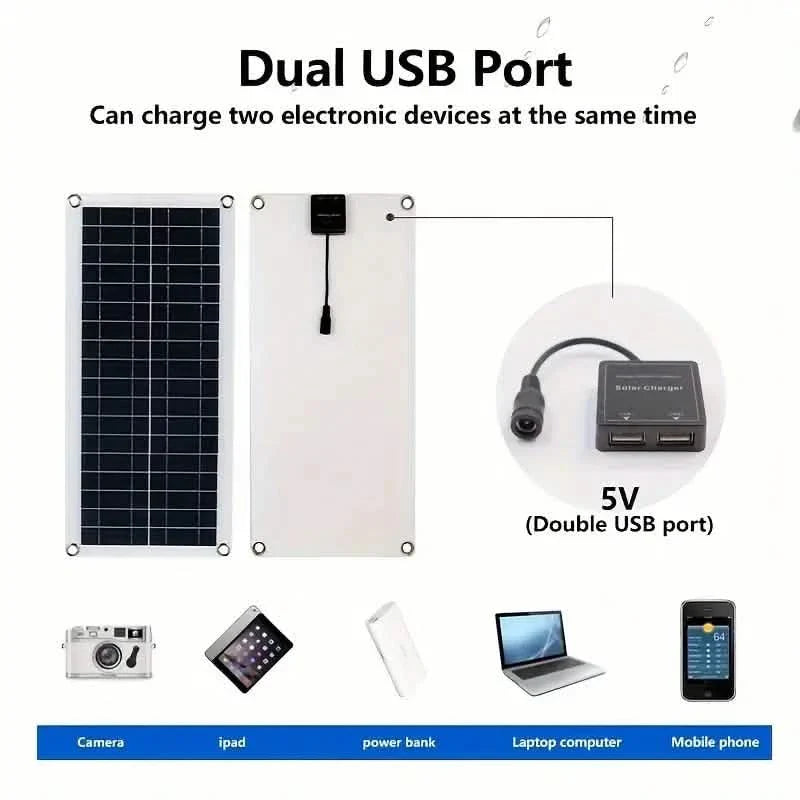 10W Solar Panel 18V Solar Cell 60A&100A Controller Solar Panels DailySale