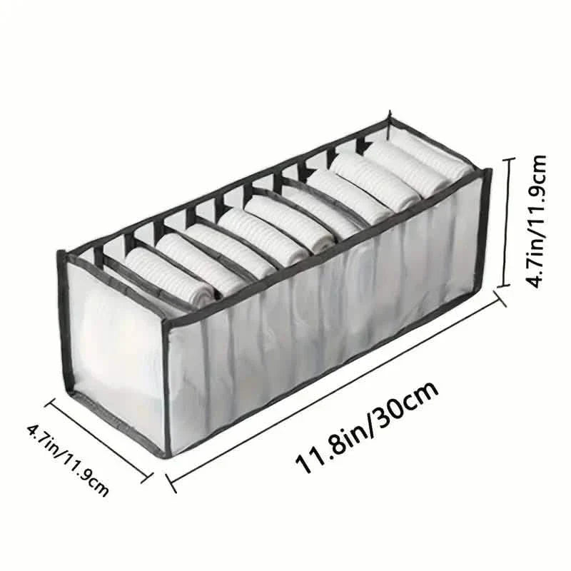 11 Grid Sock Underwear Storage Box Mesh Closet Organizer DailySale