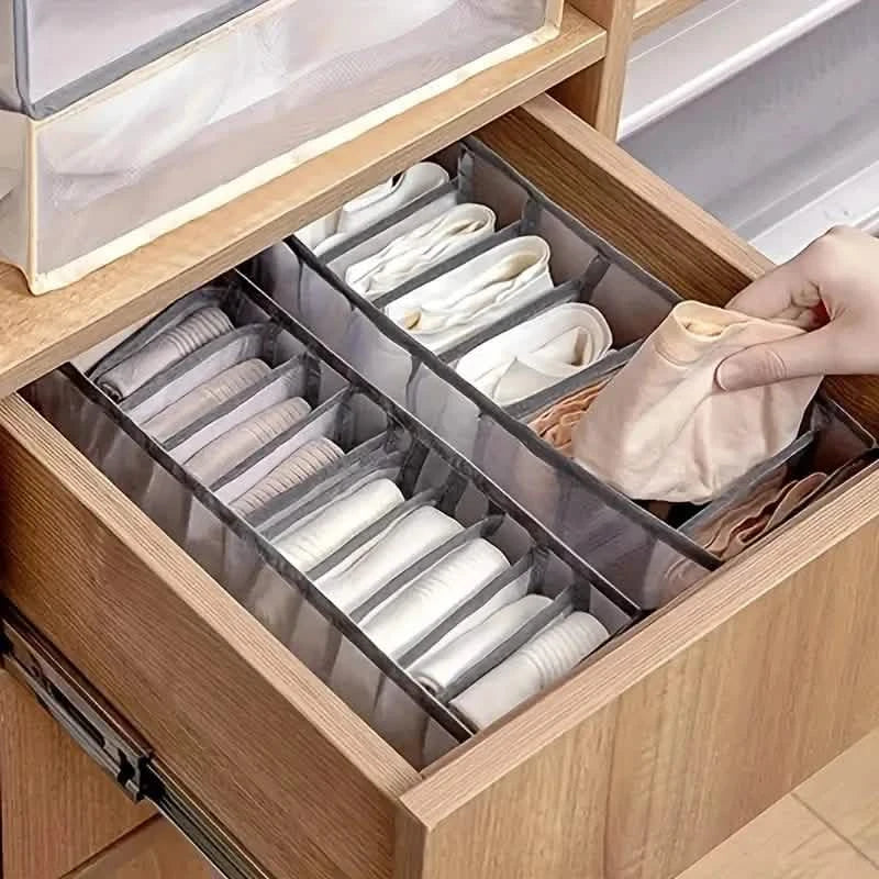 11 Grid Sock Underwear Storage Box Mesh Closet Organizer DailySale