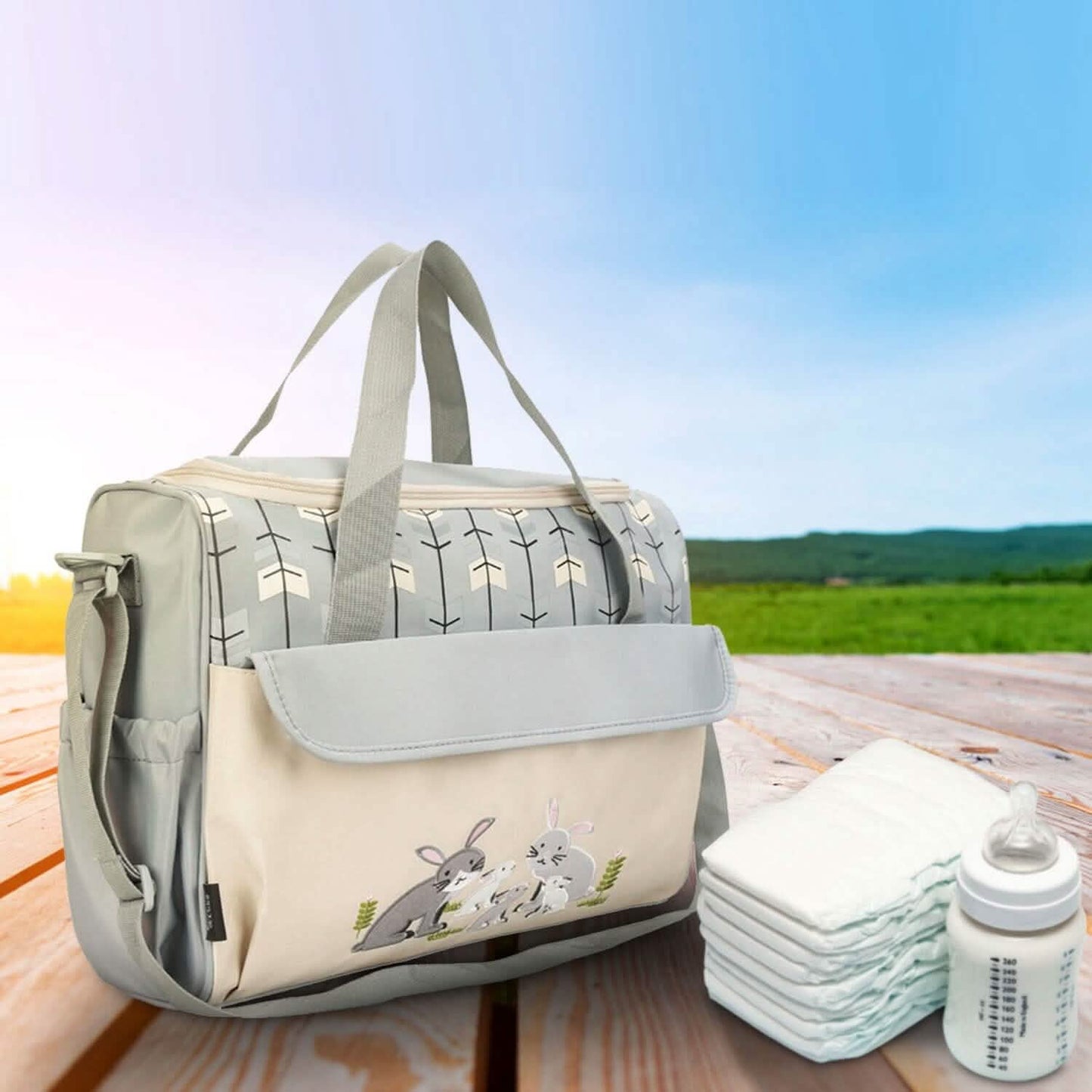 11-Piece Set: Multifunctional Diaper Handbags with Food Bag DailySale