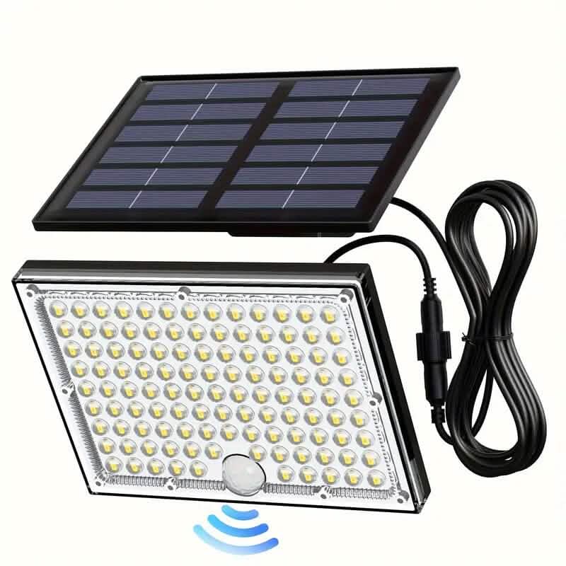 113 LED Cool White Floodlights Solar Motion Sensor Lights DailySale