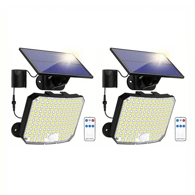 118 LED Solar Motion Sensor Flood Lights with Remote Control DailySale