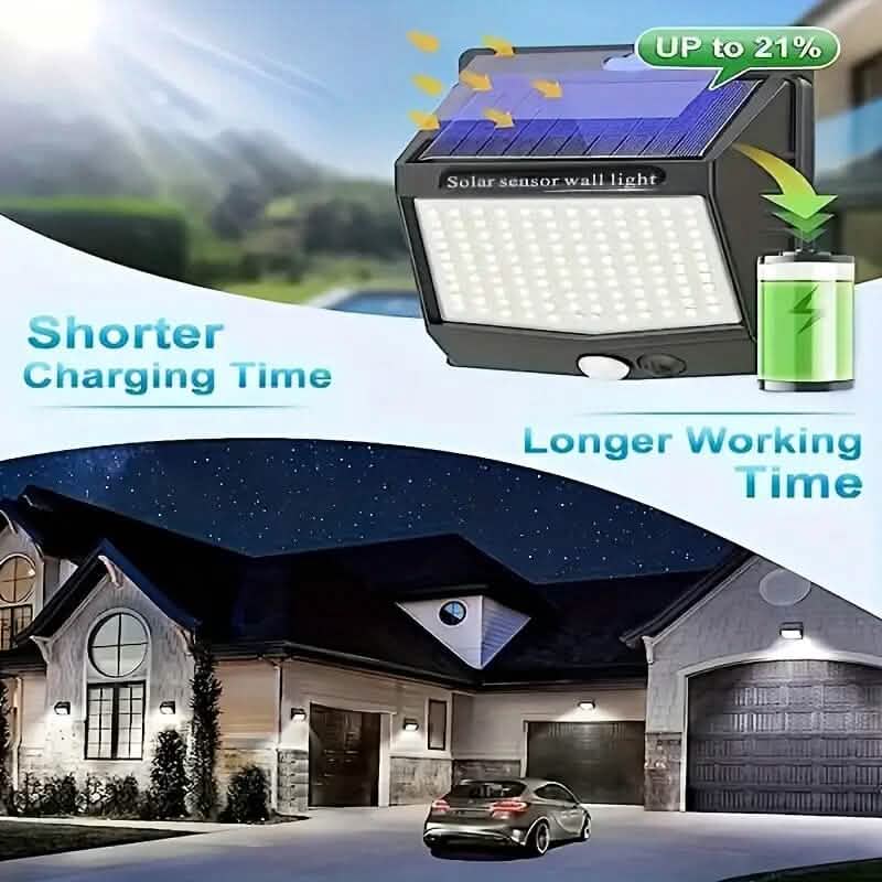 118 LED Ultra-Bright Solar Security Outdoor Lights DailySale