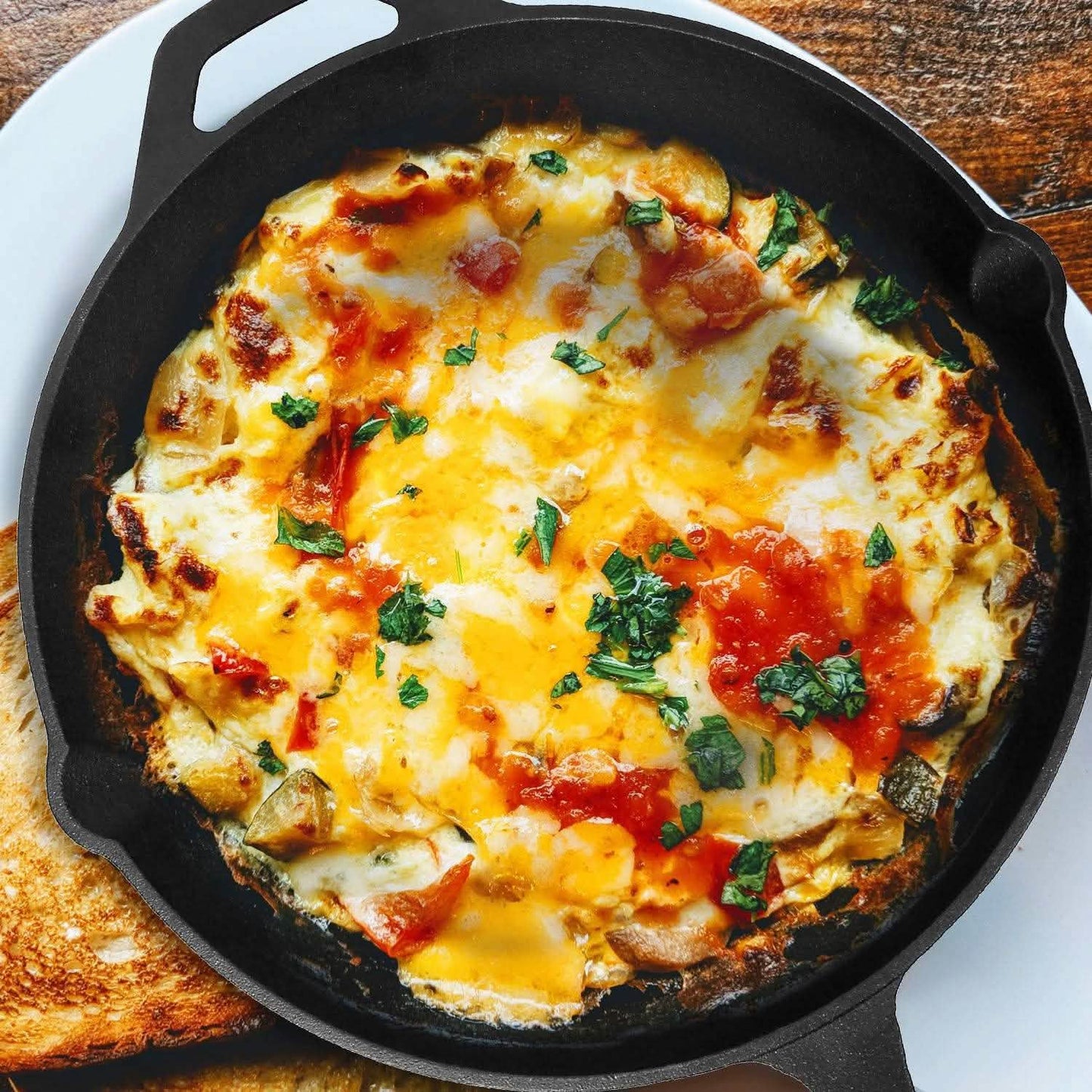 12 Inch Pre-Seasoned Cast Iron Skillet Oven Safe Cookware DailySale