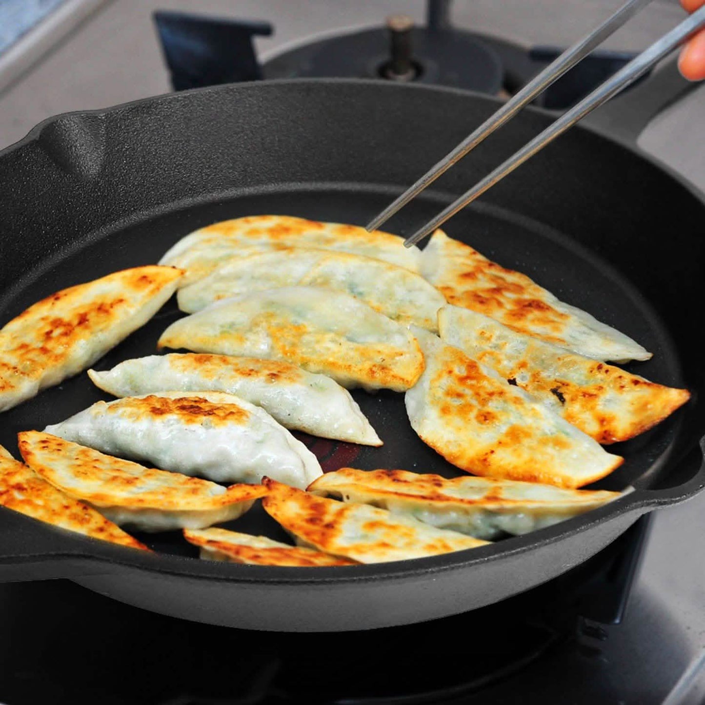 12 Inch Pre-Seasoned Cast Iron Skillet Oven Safe Cookware DailySale