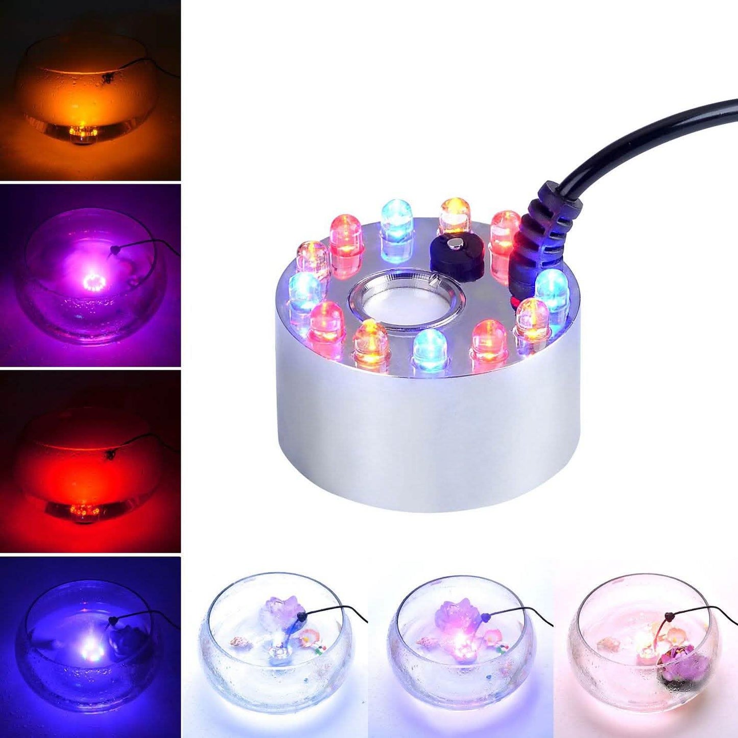 12 LED Changing Color Mist Maker DailySale