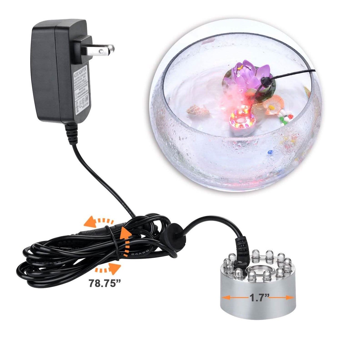 12 LED Changing Color Mist Maker DailySale
