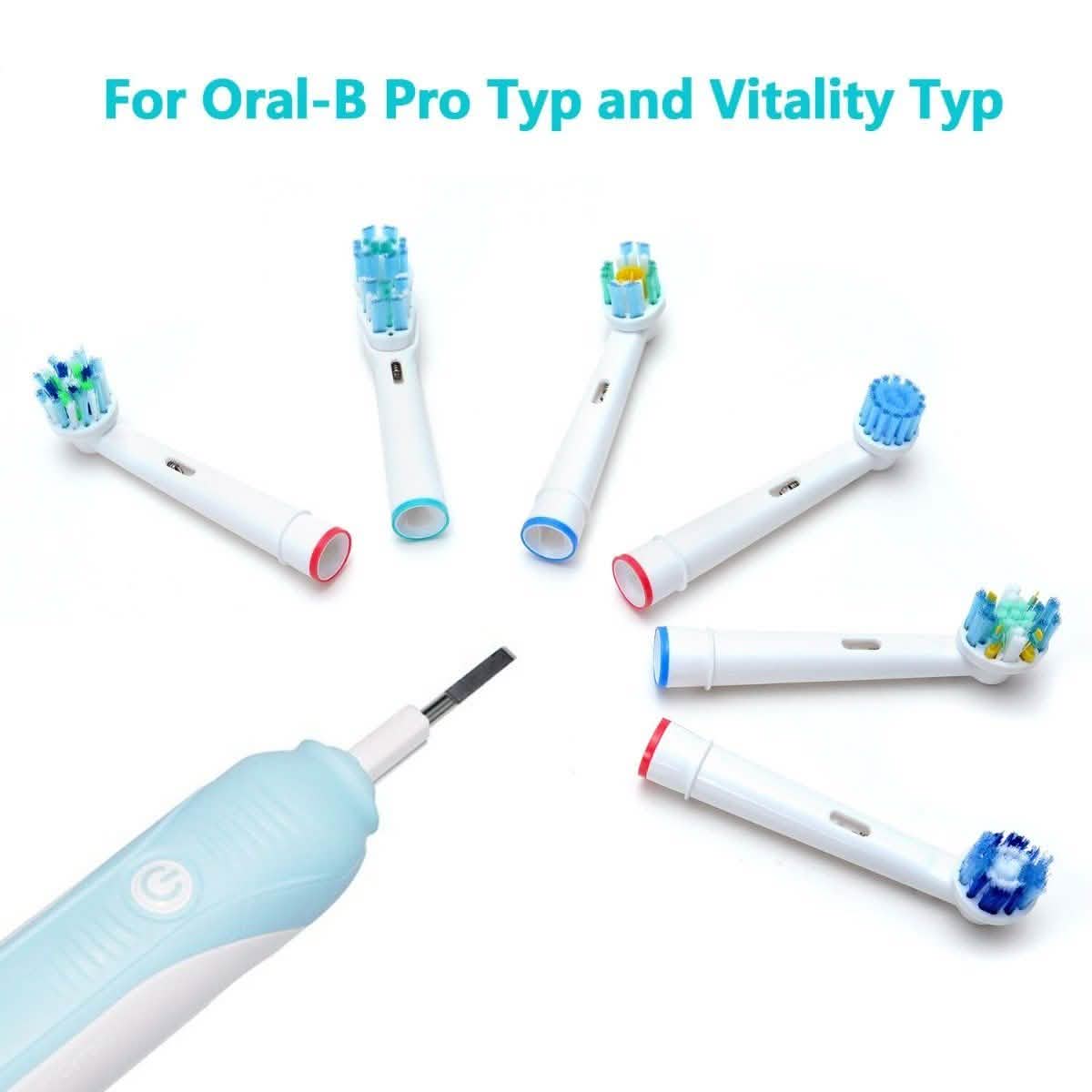 12-Pack: Assorted Clean Replacement Electric Toothbrush Heads DailySale