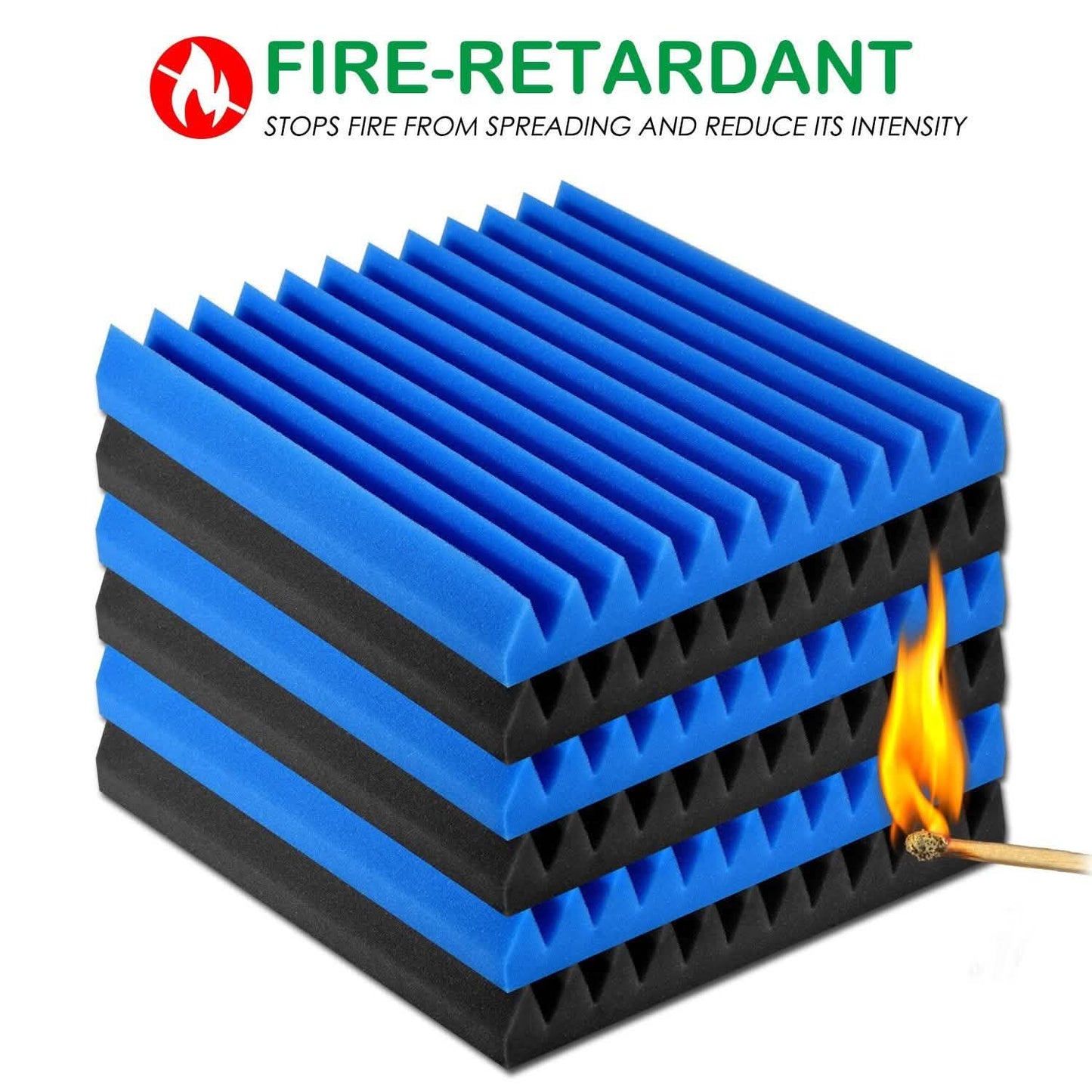 12-Pack: Sound Proof Padding Acoustic Foam Panels DailySale
