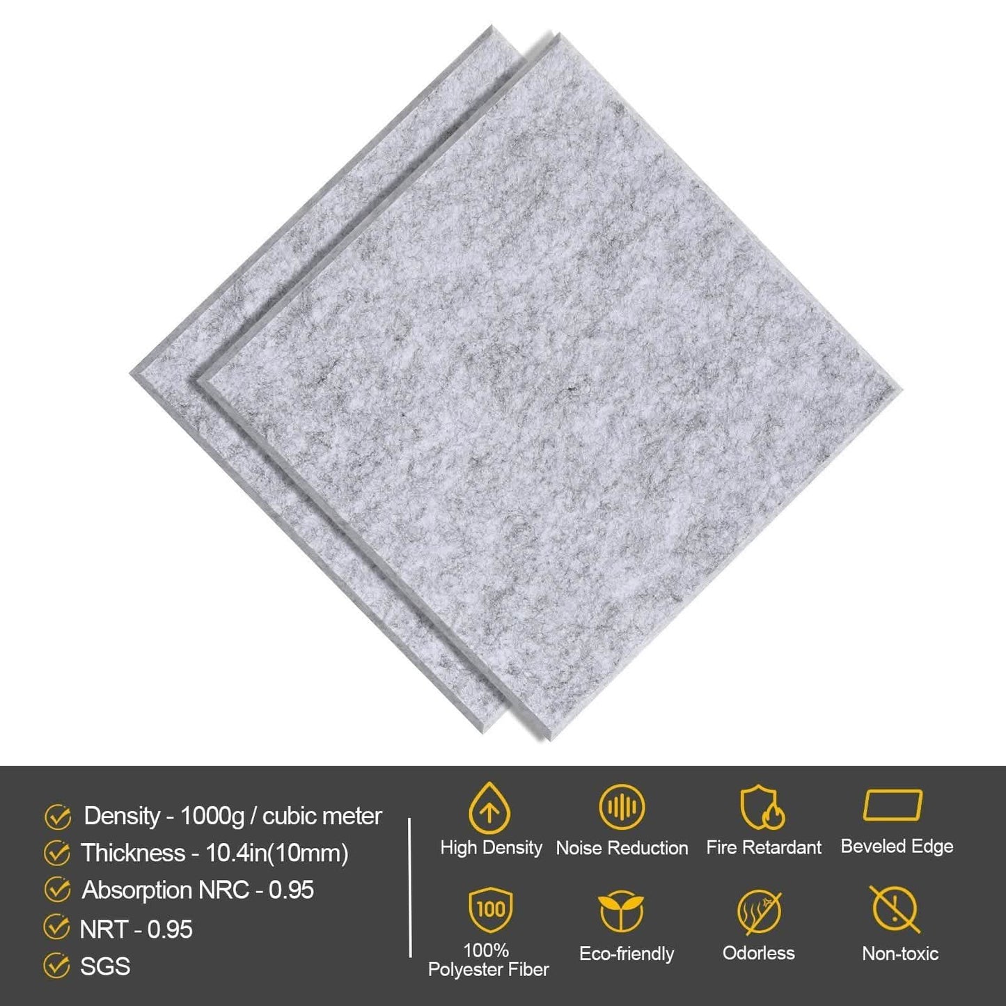 12-Packs: AGPtEK Acoustic Absorption Noise Cancellation Panels DailySale