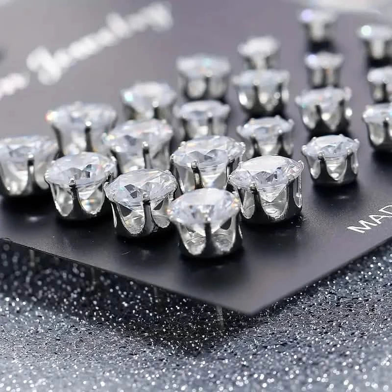 12-Pairs: Fashion Stainless Steel Stud Earrings DailySale