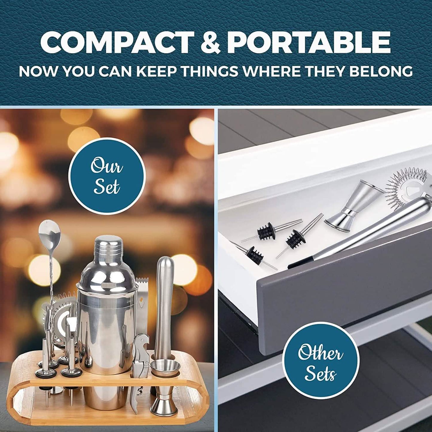 12-Piece: Cocktail Shaker Set DailySale