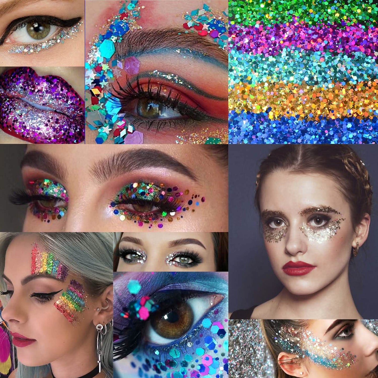12-Piece: Holographic Chunky Glitters DailySale