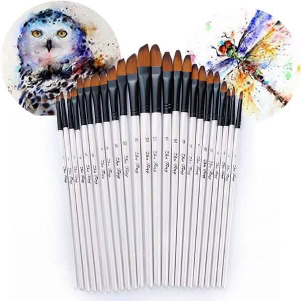 12-Piece Set: Artist Watercolor Painting Brushes DailySale