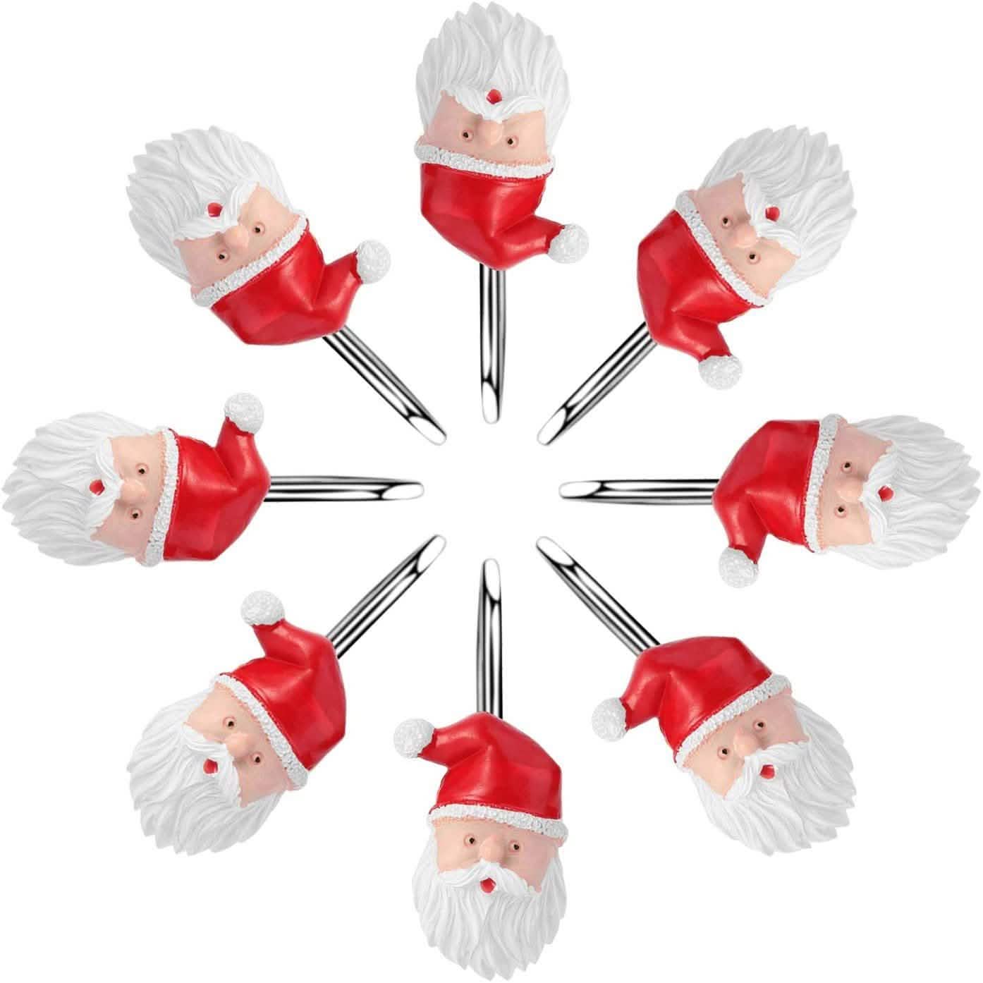 12-Pieces: Christmas Shower Curtain Anti-Rust Hooks DailySale