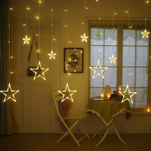 12 Stars 138 LED Curtain String Lights DailySale