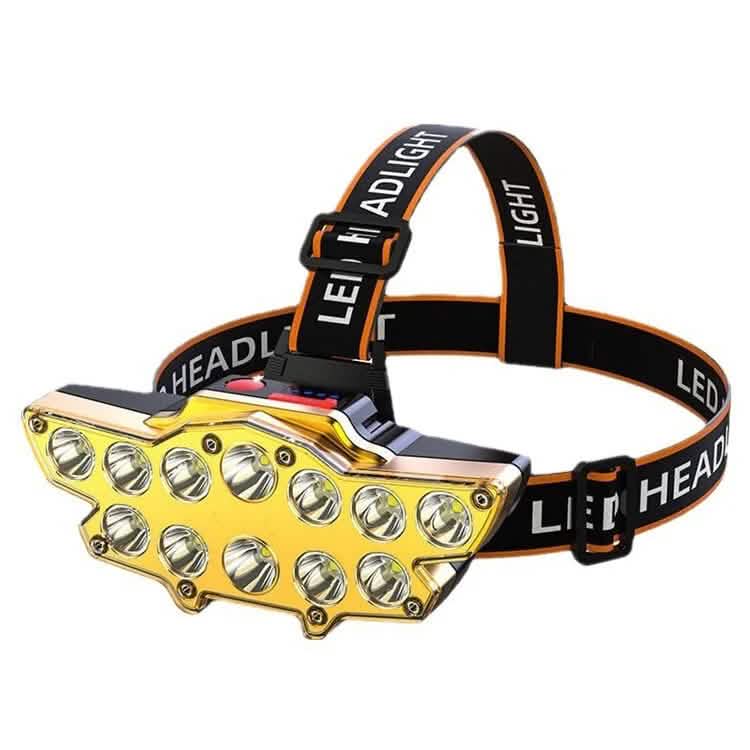 12 x P90 LED Headlamp USB Rechargeable Long Shoot 4 Modes DailySale